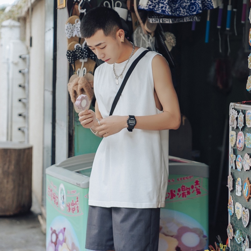 Áo Thun Ba Lỗ Thể Thao Sát Nách Phong Cách Thoải Mái Thấm Hút Hoạt Động Hè 2022