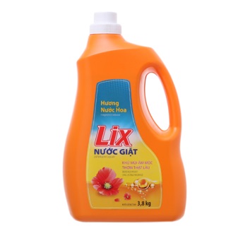 Nước giặt Lix hương nước hoa chai 3.8kg hsd nhập liên tục