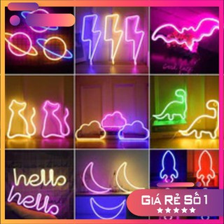 Đèn LED Neon USB Trang Trí Đa Năng- Đèn Led Chữ Hình Among Us Treo Tường- Trang Trí Phòng Ngủ, Quán Bar, Cafe