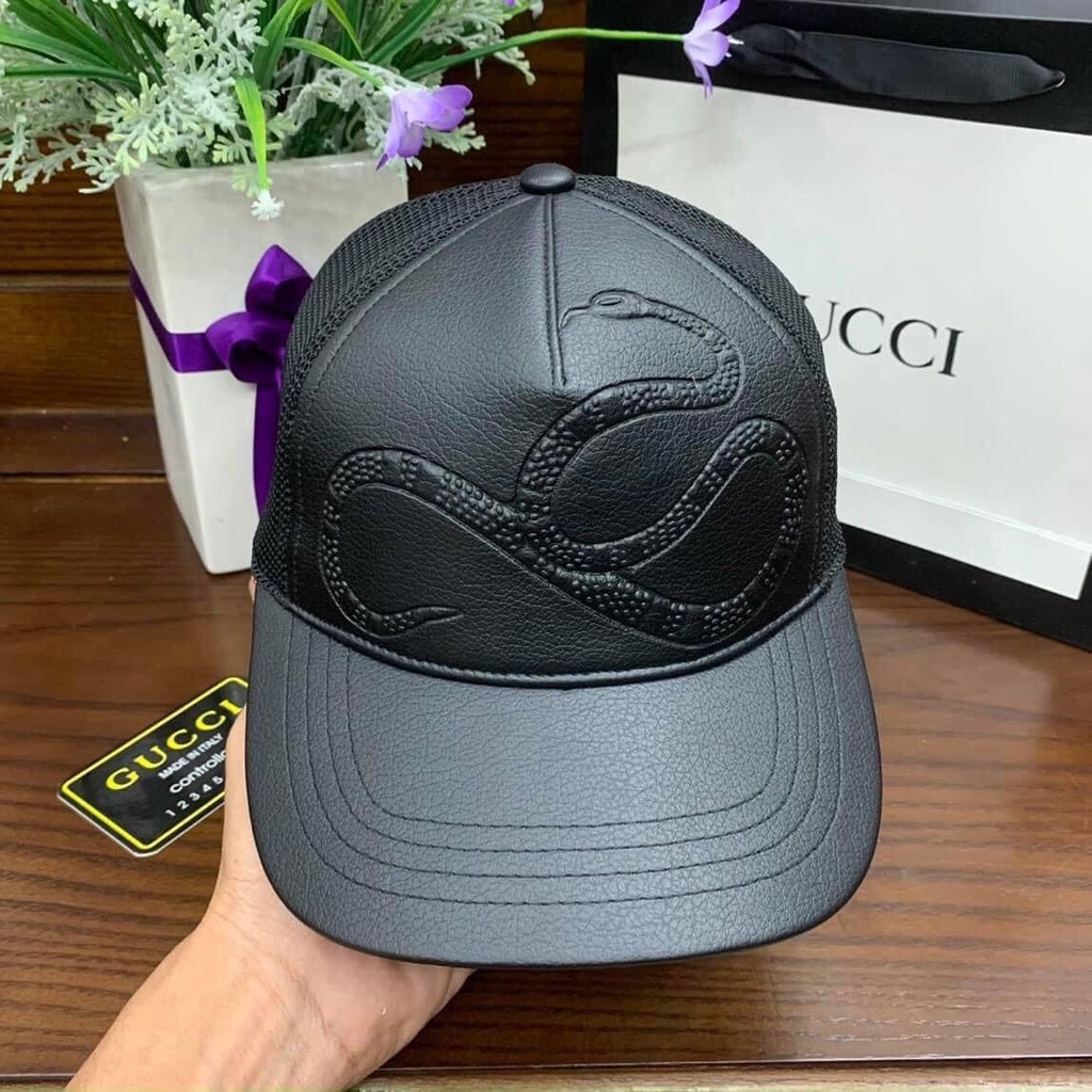 (Có Video) Mũ Da Gucci in Họa Tiết Thú - Nón Kết Cao Cấp Dành Cho Nam Nữ,Phong Cách Thời Thượng,Đẳng Cấp.