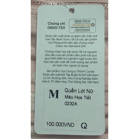 Quần lót nữ Marguerite 0232A