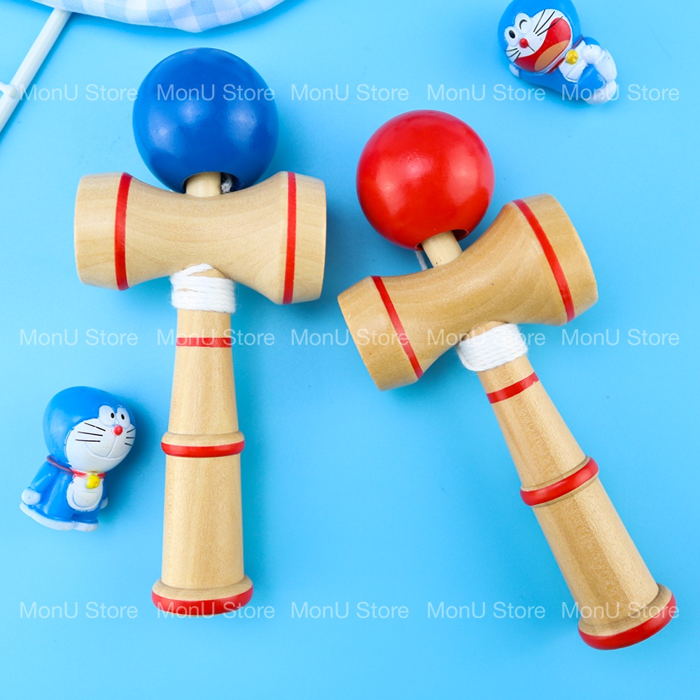 Đồ chơi Kendama gỗ Nhật Bản của nobita trong phim hoạt hình doraemon MON0004