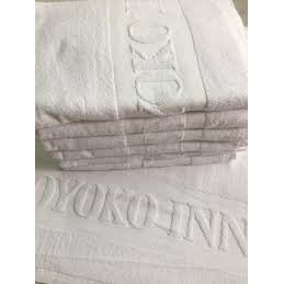 Khăn tắm khách sạn,Nhà Nghỉ homestay,có logo, kthuoc 70x140 ,100% cotton, thấm hút tốt