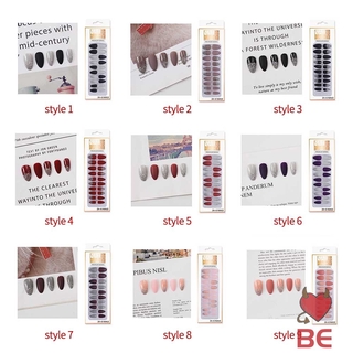 Bộ 30 Móng Tay Giả Lấp Lánh Kèm Keo Dán Tiện Dụng