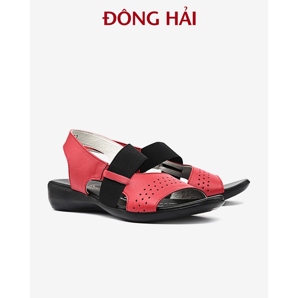 &quot;TẶNG NGAY 30K khi theo dõi gian hàng &quot;Sandal nữ Đông Hải da bò cao cấp quai ngang cách điệu trẻ trung 3cm - S5683