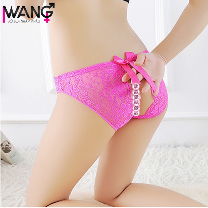 Quần lọt khe xẻ đáy nữ ren sexy freesize, quần lót nữ chip không đũng xì lip gợi cảm 1525 | BigBuy360 - bigbuy360.vn