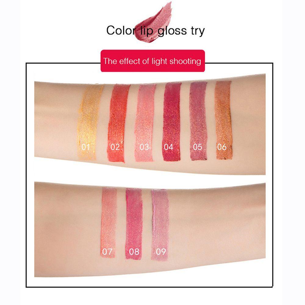 Son Môi Ánh Nhũ Chống Nước Chống Dính Cốc Thay Đổi Màu Sắc Theo Nhiệt Độ Độc Đáo