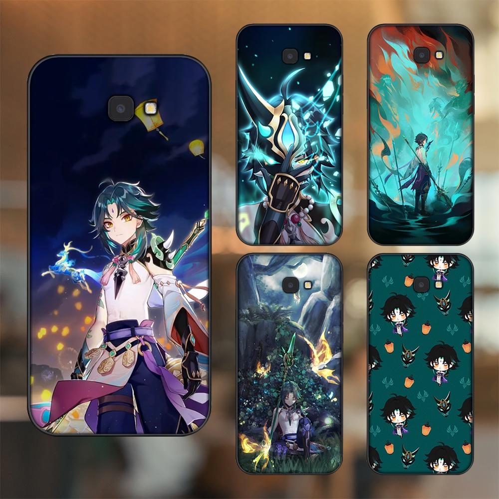 Ốp lưng Samsung J4 Plus viền đen in hình Xiao Genshin Impact