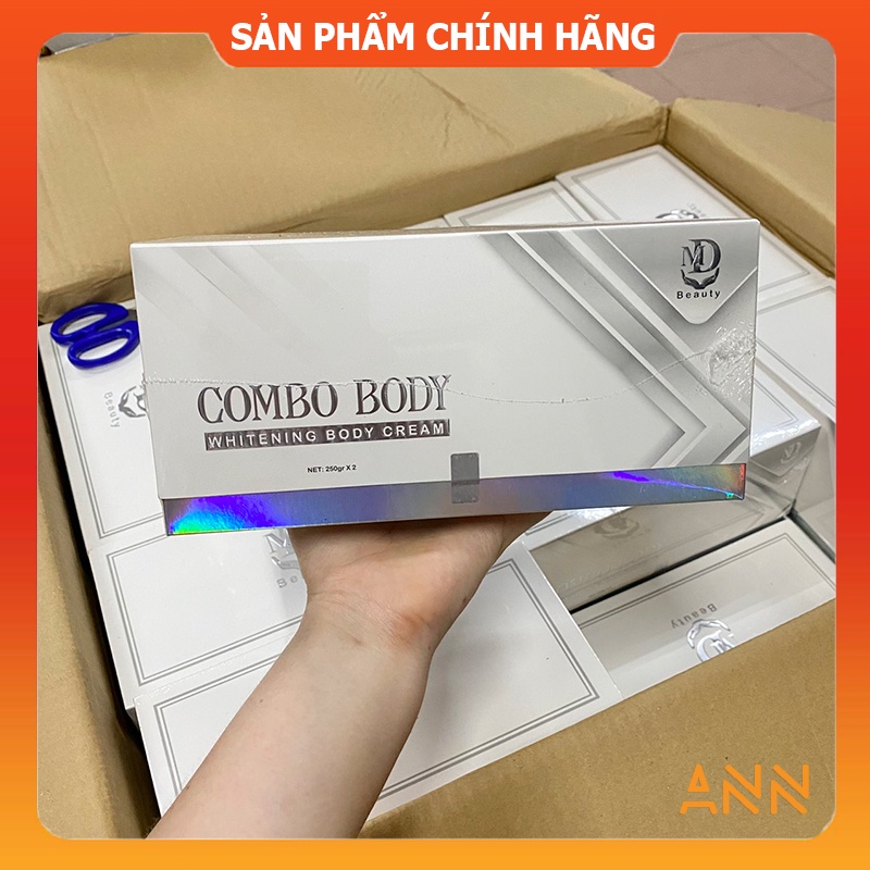 [Chính hãng] Combo 2 hộp Kem body ngày đêm MD Beauty dưỡng trắng da toàn thân - 8938510826402