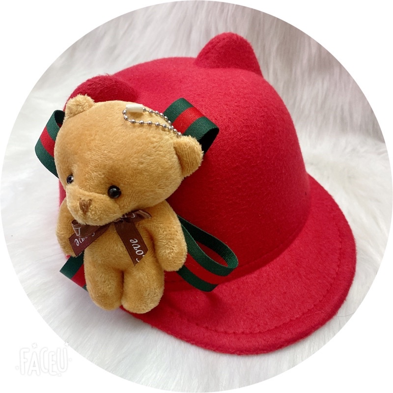 Nón gấu tai mèo cho bé 2-10 tuổi