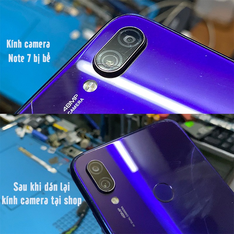 Mặt kính thay thế camera sau cho Xiaomi Redmi 7