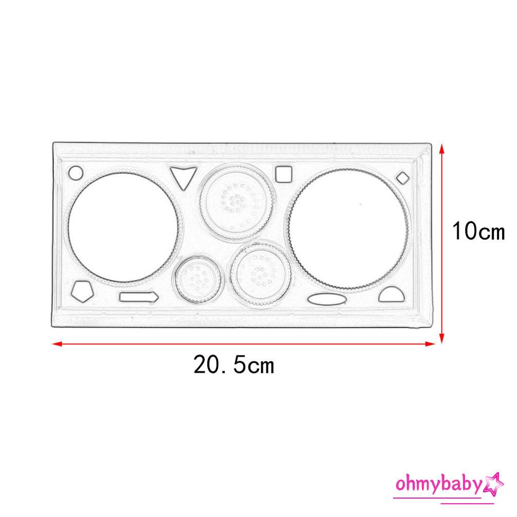 Thước kẻ hình học xoắn ốc đa chức năng thích hợp cho học sinh/trẻ em