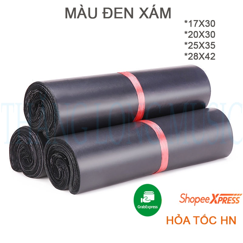 CUỘN 100-Túi gói hàng, Túi đóng hàng niêm phong tự dính, Chất dẻo dai đủ size
