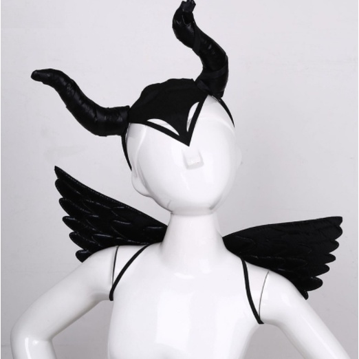 💥 Băng Đô Hình Đôi Sừng và Cánh Đen Hóa Trang Lễ Halloween Ác Quỷ Magnificent 💥FOLLOW TẶNG 3K💥HÀNG CÓ SẴN💥 001550