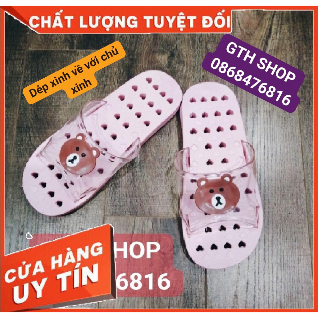 Dép đi trong nhà-Dép hình gấu đi trong nhà -GTH SHOP