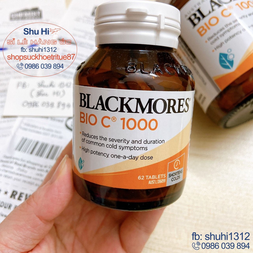 Vitamin c blackmores 1000mg 62 viên, 150 viên úc, tăng đề kháng, đẹp da, blackmores bio c 1000mg