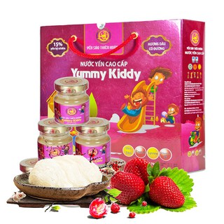 Yến sào Thiên Hoàng Yummy Kiddy cho bé yêu hay ăn chóng lớn (6 hũ x 70ml)