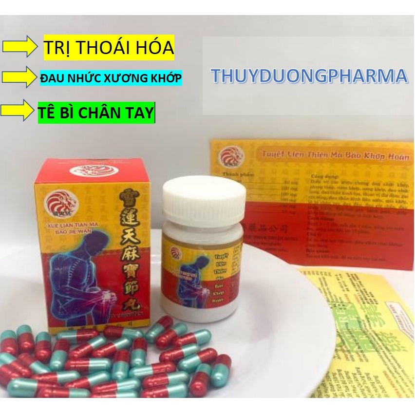 Tuyết Liên Thiên Ma Bảo Khớp Hoàn_DÙNG CHO NGƯỜI BỊ THOÁI HÓA, ĐAU NHỨC MỎI XƯƠNG KHỚP.