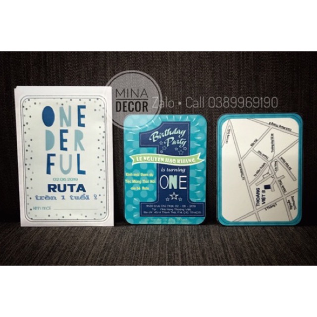 💋THIỆP MỜI SINH NHẬT THIẾT KẾ (ghép ảnh bé) 💋