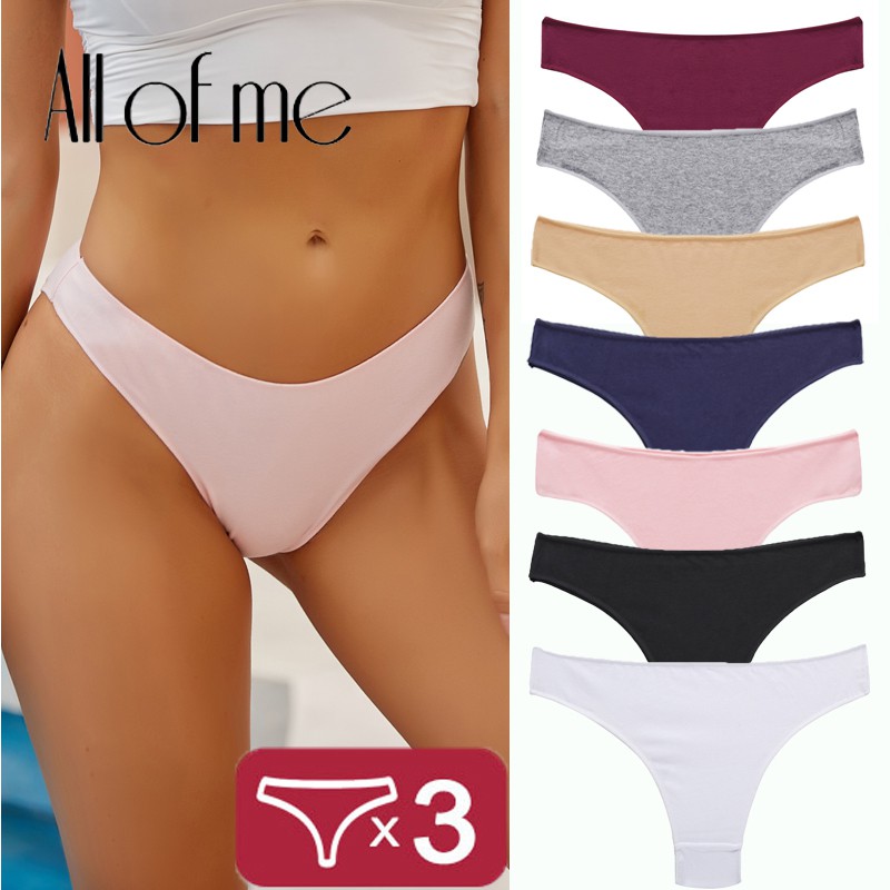  Quần Lót Cotton 7 Màu Thoáng Khí Dành Cho Nữ