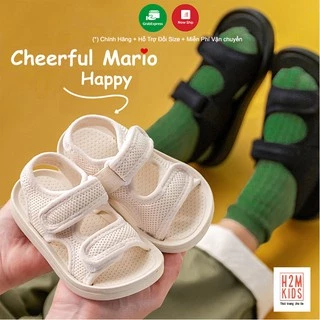 Sandal cho bé Cheerful Mario QL-2277, Sandal quai dán cho bé đi học dành cho bé trai bé gái chống trơn trượt chính hãng