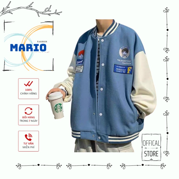 [MARIO FASHION] Áo khoác nỉ Cardigan DINNER Hàn Quốc form rộng Áo nỉ Cardigan bomber jacket ulzzang Cá Tính Unisex