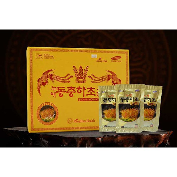 [SALE GIÁ SỈ] [ẢNH THẬT KÈM VIDEO] Đông Trùng Hạ Thảo Hộp Gỗ Vàng 60 gói Hàn Quốc | BigBuy360 - bigbuy360.vn