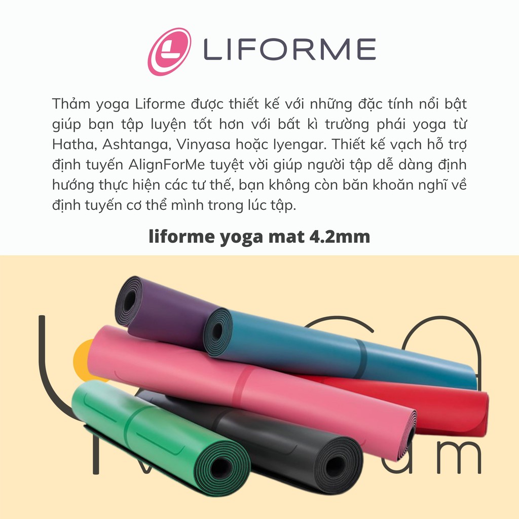 Thảm tập yoga Liforme Signature 4.2mm