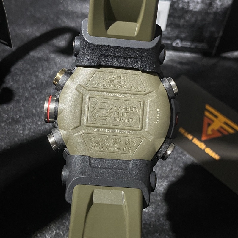 Đồng hồ nam Casio G-shock GG-B100-1A3 - Kích thước vỏ : 55,4×53,1×19,3mm