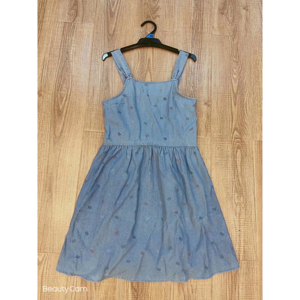 Váy đầm denim bé gái Tommy Hilfiger xuất xịn