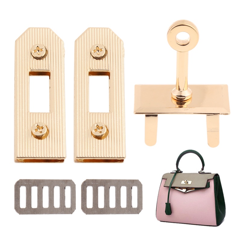 Khóa Vặn Xoắn DIY Bằng Kim Loại Dành Cho Túi Xách Da Đeo Vai