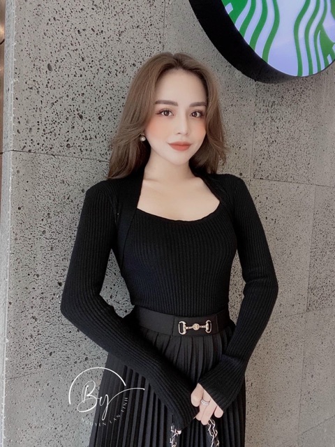 BÁN SỈ ÁO LEN CỔ VUÔNG CHO NỮ | BigBuy360 - bigbuy360.vn