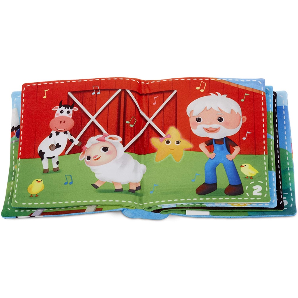 Sách nhạc và kể chuyện Little Tikes Little Baby Bum Singing Storybook dạy đếm, nhạc ABCs, Old MacDonald, 5 Little Ducks