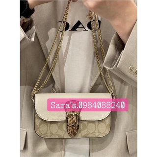 Sẵn - Túi Coach dáng Clutch Kleo phối sang