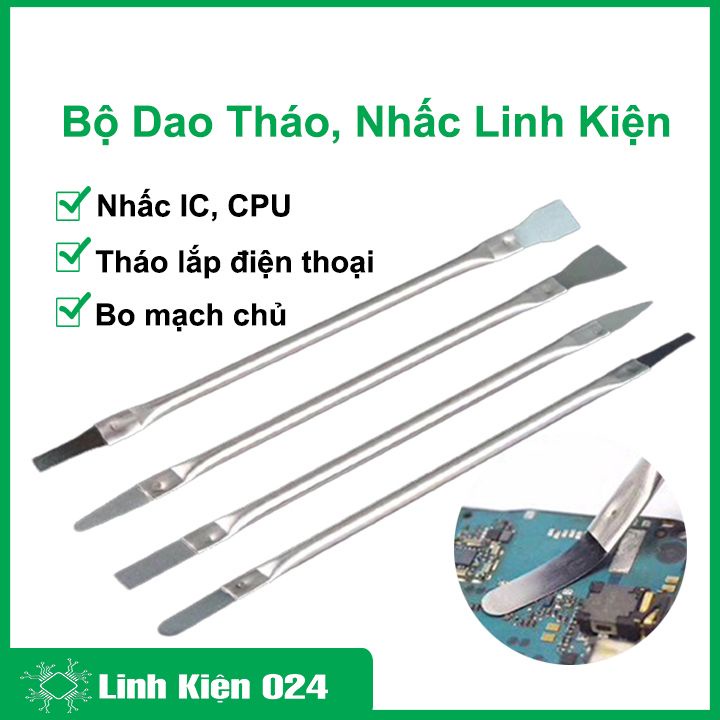 Bộ dao nhấc, tháo linh kiện ic, cpu, keo tháo lắp điện thoại, bo mạch chủ