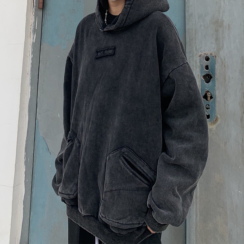 Áo hoodie nam form rộng, áo hoodie nữ form rộng màu đen mặc nhà đi chơi thời trang hàn quốc học sinh | BigBuy360 - bigbuy360.vn