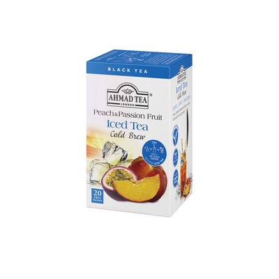 TRÀ PHA LẠNH AHMAD ANH QUỐC - ĐÀO (40g) - Peach & Passion Fruit Cold Brew - cho ngày hè nóng nực