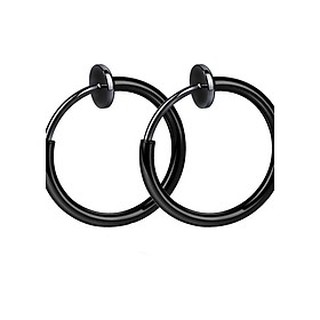 Bông tai nam titan kẹp vành không cần bấm lỗ xỏ lỗ