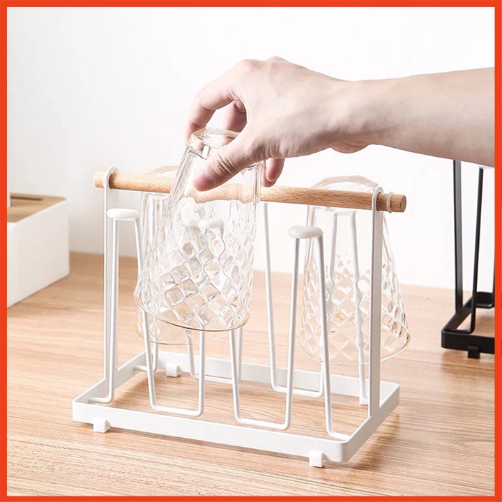 Khay úp ly - Giá úp cốc mạ vàng sang trọng
