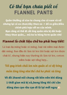 QUẦN FLANNEL 2HAND (ảnh thật)