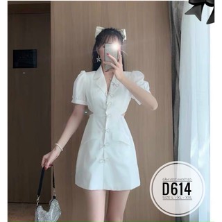 Bigsize Đầm vest khoét eo D614