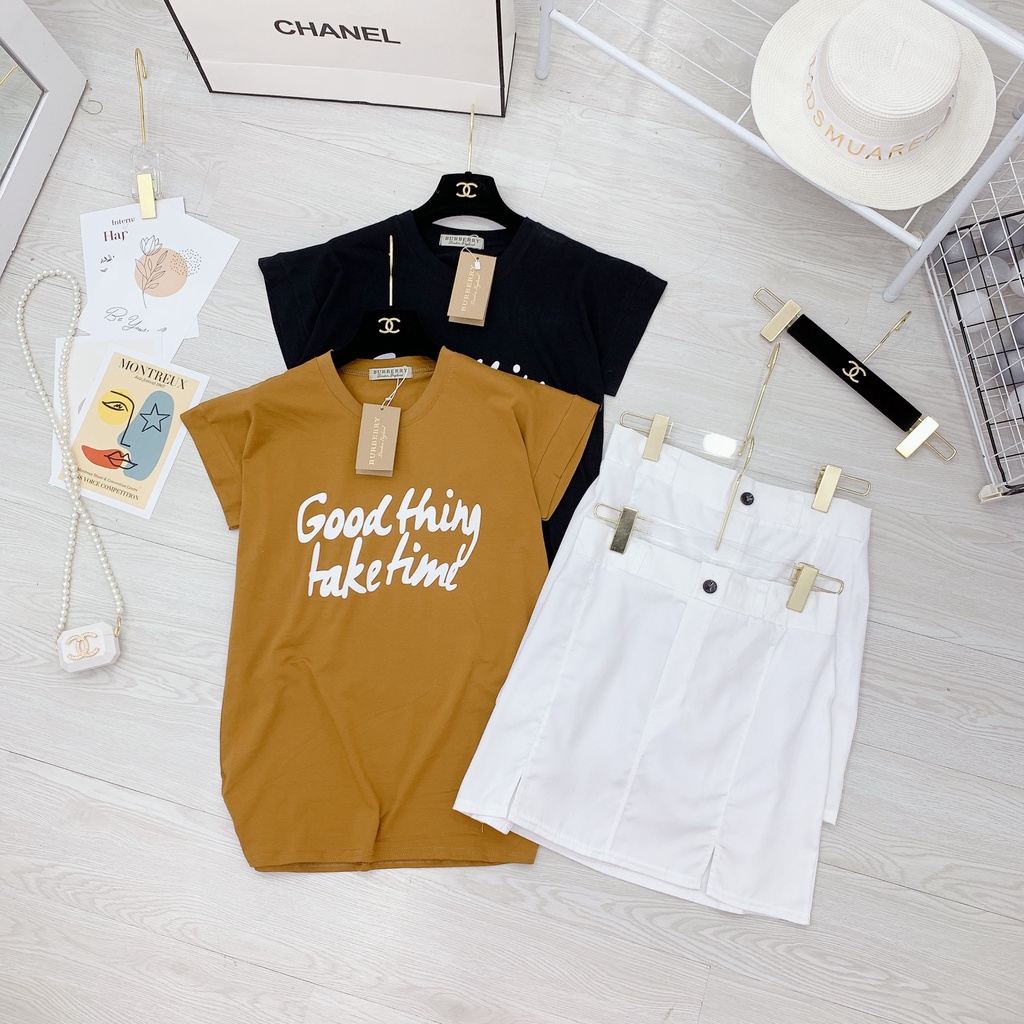 Set chân váy goodthing chân váy xẻ chữ a NN987