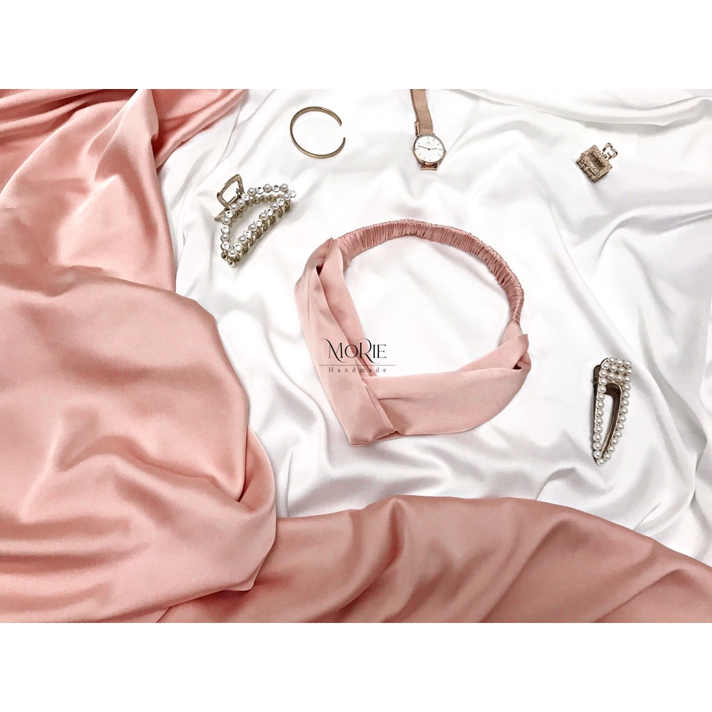 Băng Đô Lụa Mulberry 100% Cao Cấp Ngăn Ngừa Xơ Rối Tóc, Xoắn Nút Thời Trang | Mulberry Silk Headband