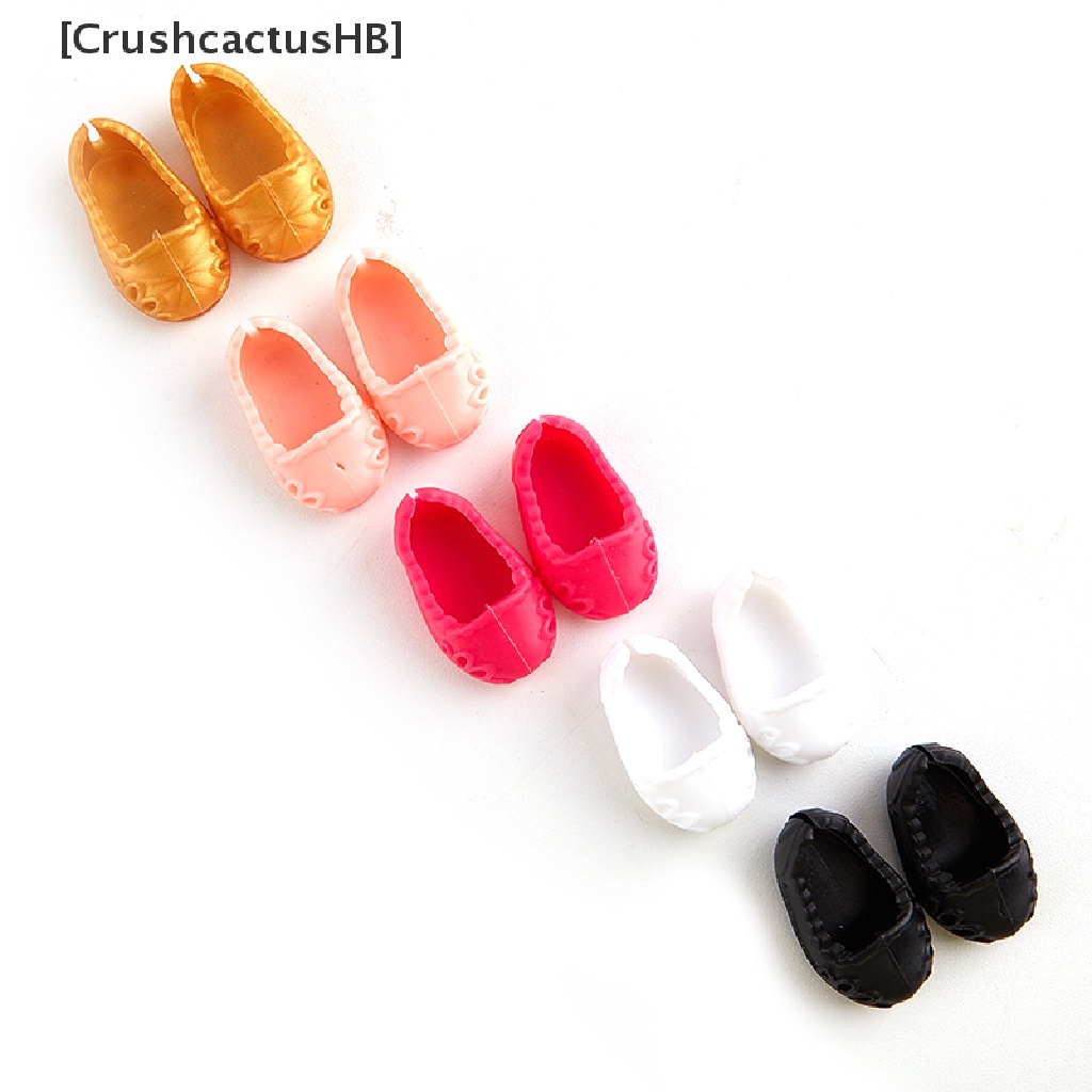 4 Đôi giày cao cấp trang trí cho búp bê 17cm BJD