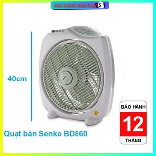 Quạt hộp,quạt bàn đảo Senko B3 -  BD1012 (ngã tự động tắt) BH 2 Năm.