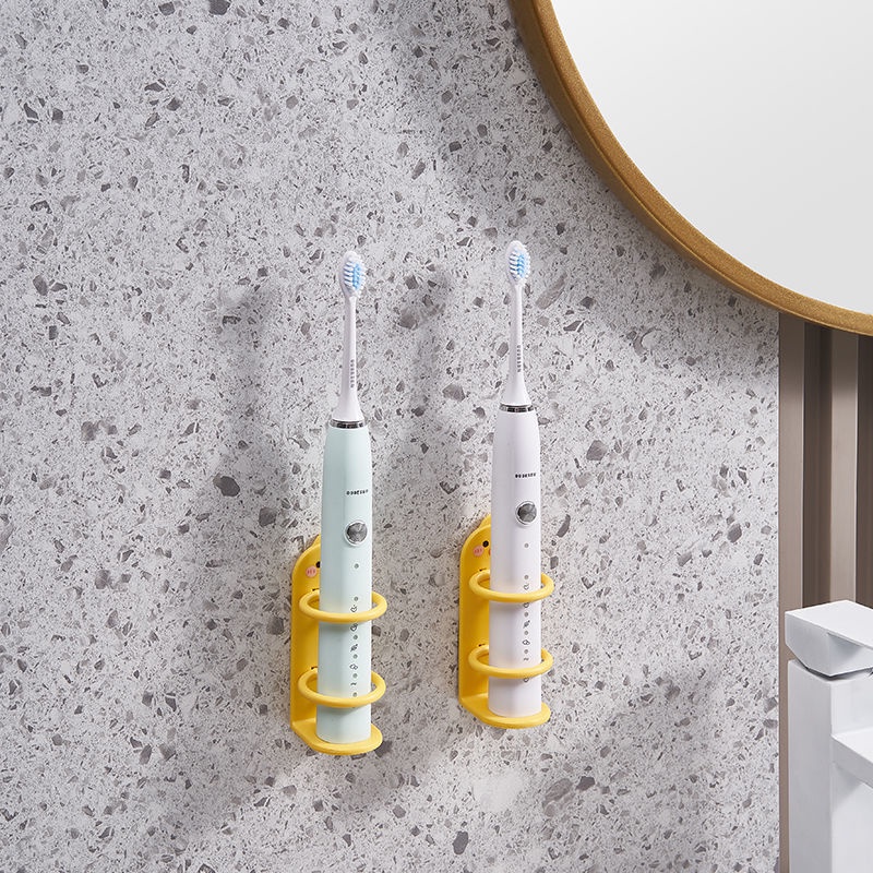Giá Đỡ Bàn Chải Đánh Răng Điện Gắn Tường Không Cần Keo Dán Kiểu Dáng Đơn Giản Dễ Thương