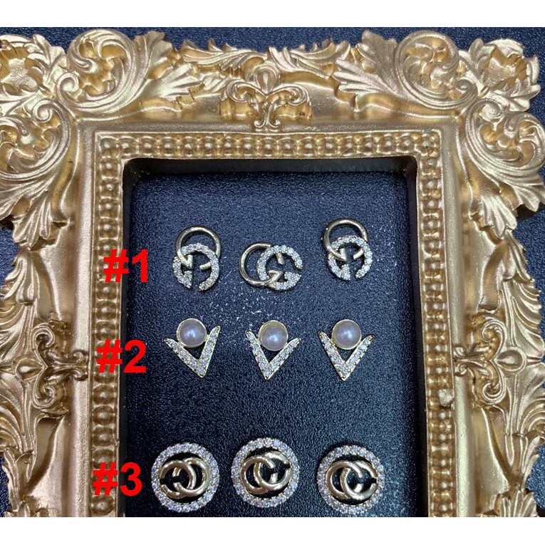 Phụ Kiện Charm Đá Logo Trang Trí Móng - Lẻ 1 Cái
