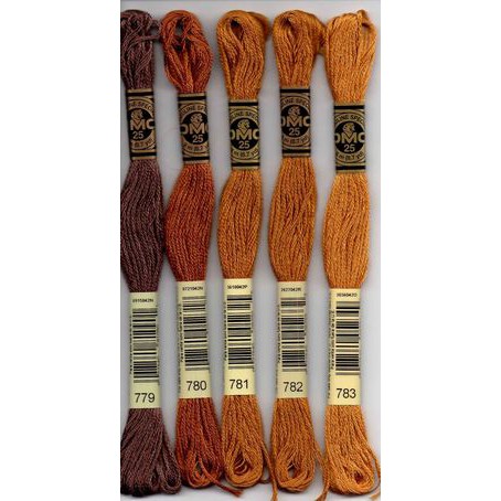 1/2 (HN) CROWN Chỉ thêu DMC chính hãng Pháp (NÂU)