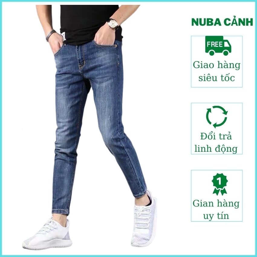 Quần jean nam đẹp giá rẻ giống hình giống mẫu,quần bò NUBA 89