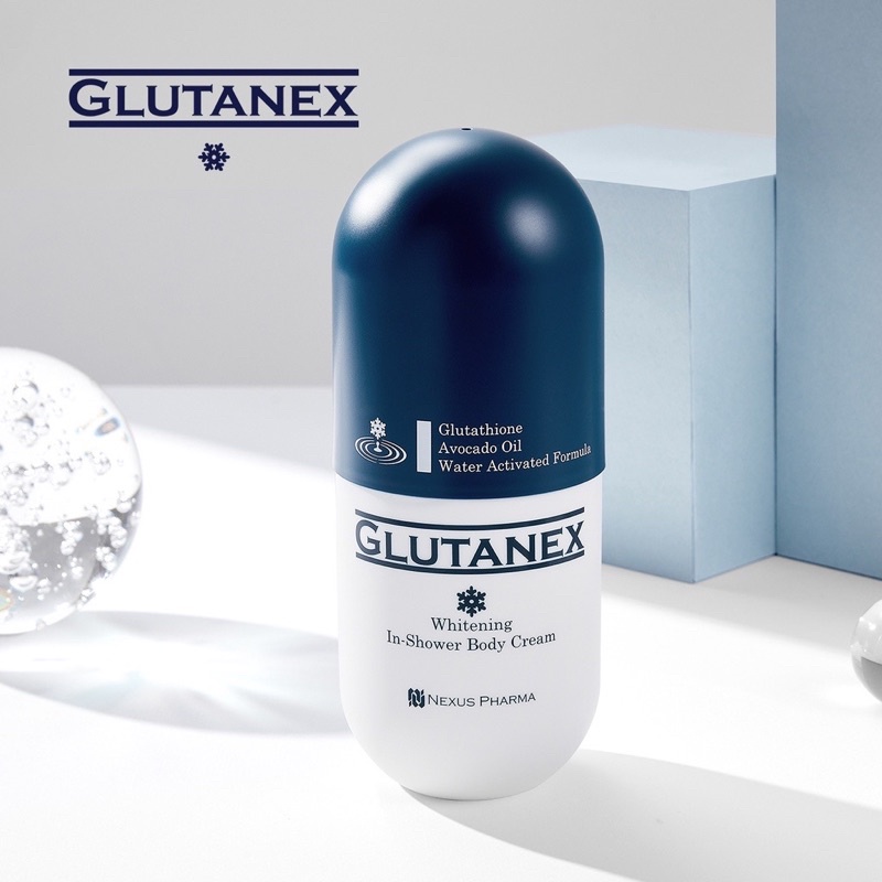 Kem sữa tắm trắng da glutanex in shower body cream nâng tone trắng sáng
